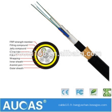 Fournisseur chinois Alimentation extérieure ADSS 12 ~ 144 core Fiber Optic ADSS cable Prix